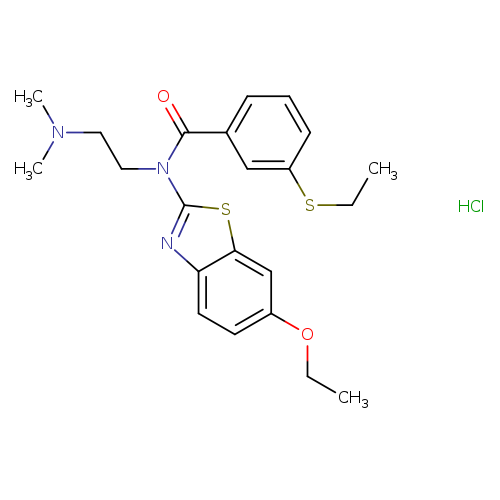 N-[2-(dimethylamino)ethyl]-N-(6-ethoxy-1,3-benzothiazol-2-yl)-3-(ethylsulfanyl)benzamide hydrochloride