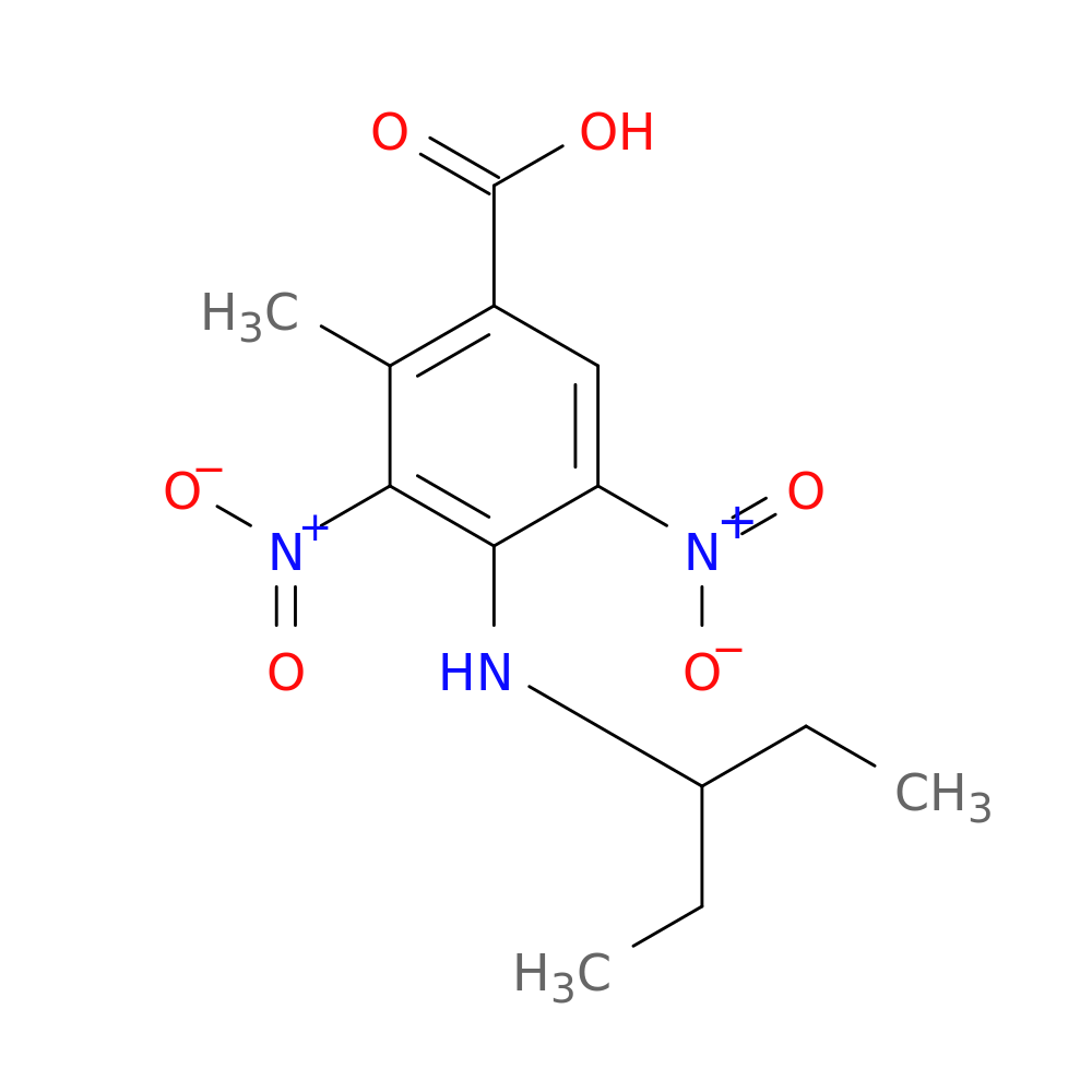4-[(1-Ethylpropyl)amino]-2-methyl-3,5-dinitrobenzoic acid
