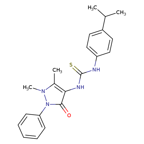 3-(1,5-dimethyl-3-oxo-2-phenyl-2,3-dihydro-1H-pyrazol-4-yl)-1-[4-(propan-2-yl)phenyl]thiourea
