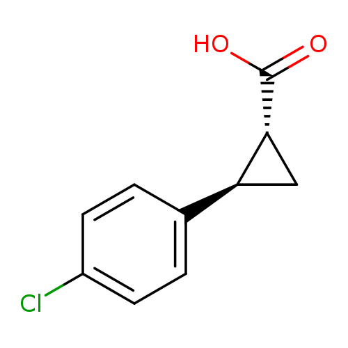 rac-(1R,2R)-2-(4-chlorophenyl)cyclopropane-1-carboxylic acid, trans