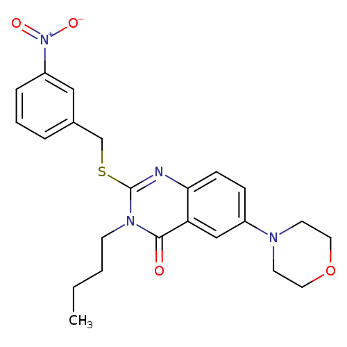 3-butyl-6-(morpholin-4-yl)-2-{[(3-nitrophenyl)methyl]sulfanyl}-3,4-dihydroquinazolin-4-one