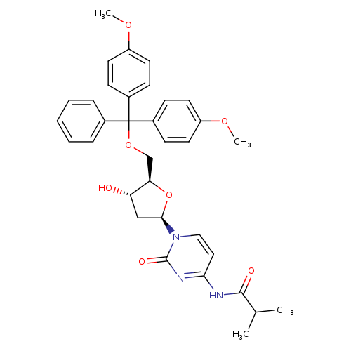 Cytidine, 5'-O-[bis(4-methoxyphenyl)phenylmethyl]-2'-deoxy-N-(2-methyl-1-oxopropyl)-