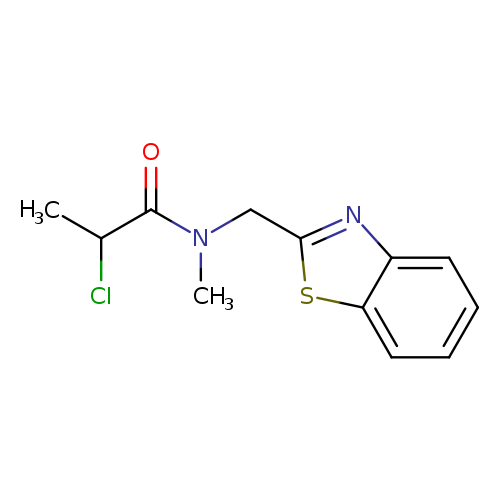 N-(1,3-benzothiazol-2-ylmethyl)-2-chloro-N-methylpropanamide