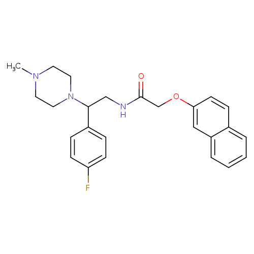 N-[2-(4-fluorophenyl)-2-(4-methylpiperazin-1-yl)ethyl]-2-(naphthalen-2-yloxy)acetamide
