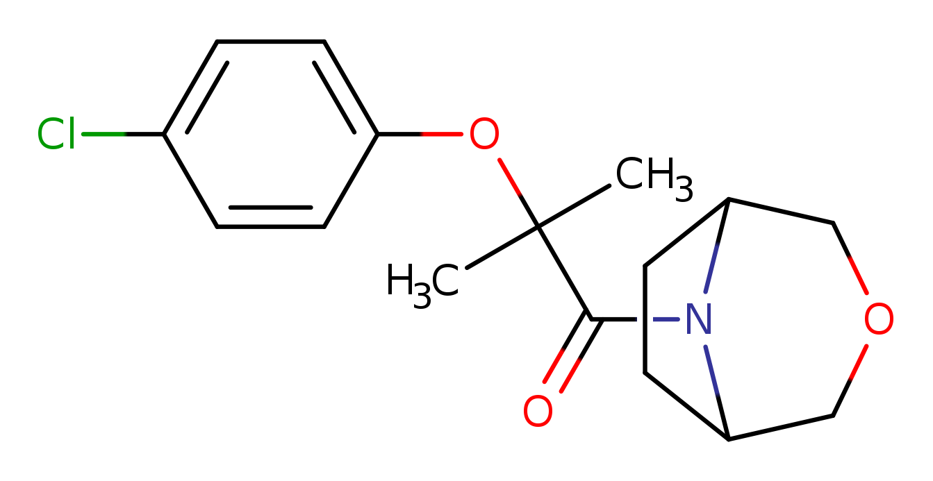 2-(4-chlorophenoxy)-2-methyl-1-{3-oxa-8-azabicyclo[3.2.1]octan-8-yl}propan-1-one
