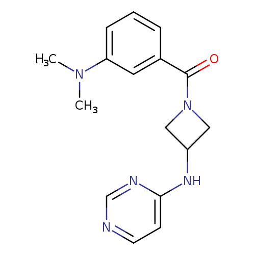 N-{1-[3-(dimethylamino)benzoyl]azetidin-3-yl}pyrimidin-4-amine
