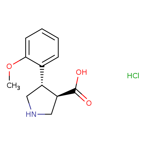 (+/-)-Trans-4-(2-methoxy-phenyl)-pyrrolidine-3-carboxylic acid, HCl