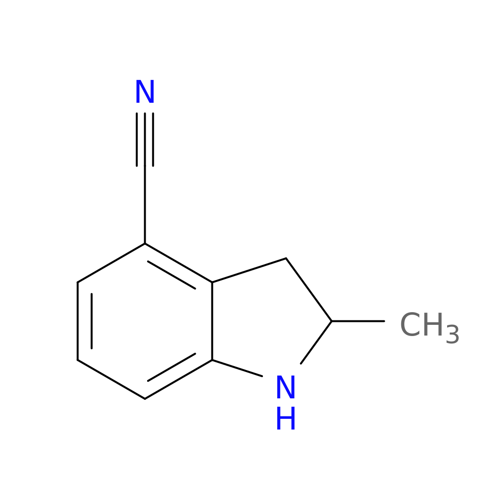 2-methyl-2,3-dihydro-1H-indole-4-carbonitrile