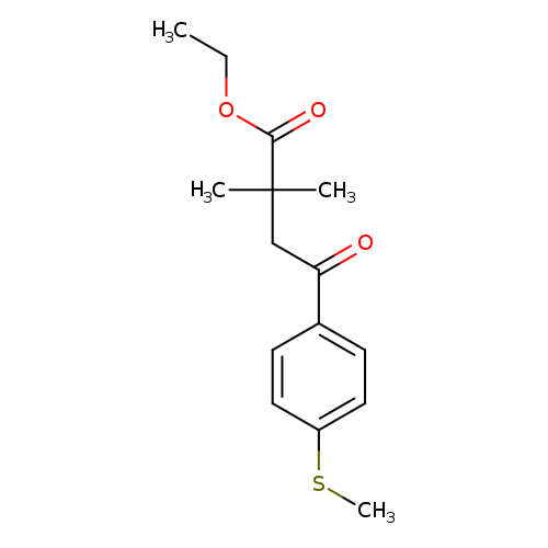 Ethyl 2,2-dimethyl-4-oxo-4-(4-thiomethylphenyl)butyrate