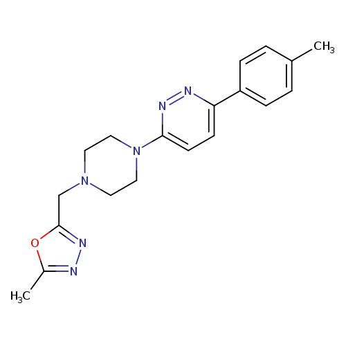 3-{4-[(5-methyl-1,3,4-oxadiazol-2-yl)methyl]piperazin-1-yl}-6-(4-methylphenyl)pyridazine