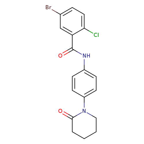 5-bromo-2-chloro-N-[4-(2-oxopiperidin-1-yl)phenyl]benzamide