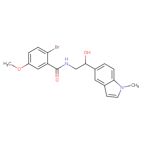 2-bromo-N-[2-hydroxy-2-(1-methyl-1H-indol-5-yl)ethyl]-5-methoxybenzamide