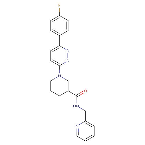 1-[6-(4-fluorophenyl)pyridazin-3-yl]-N-[(pyridin-2-yl)methyl]piperidine-3-carboxamide
