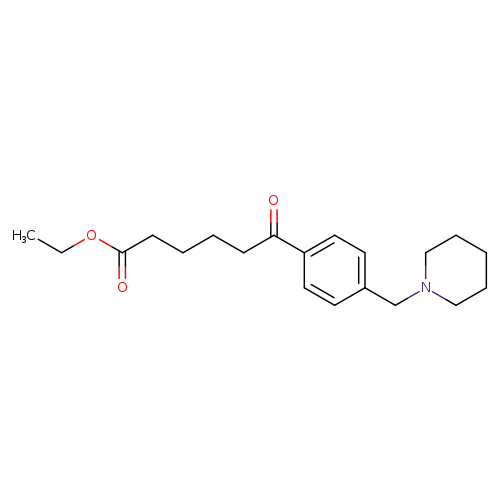Ethyl 6-oxo-6-[4-(piperidinomethyl)phenyl]hexanoate
