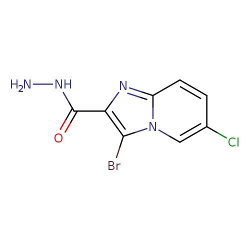 3-bromo-6-chloroimidazo[1,2-a]pyridine-2-carbohydrazide