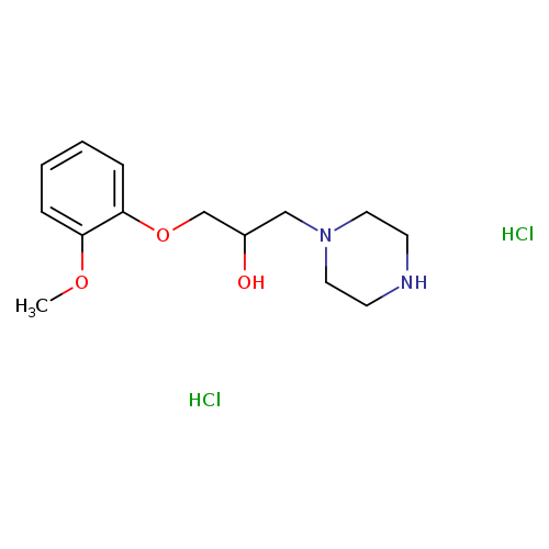 1-(2-Methoxyphenoxy)-3-(piperazin-1-yl)propan-2-ol dihydrochloride