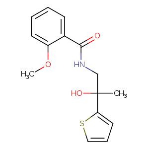 N-[2-hydroxy-2-(thiophen-2-yl)propyl]-2-methoxybenzamide