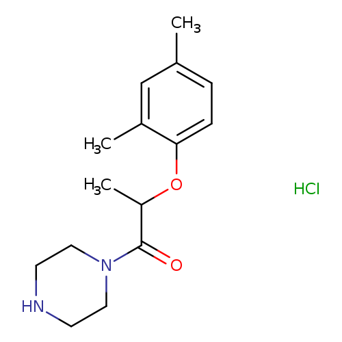 2-(2,4-Dimethylphenoxy)-1-(piperazin-1-yl)propan-1-one hydrochloride