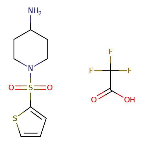 1-(thiophene-2-sulfonyl)piperidin-4-amine; trifluoroacetic acid