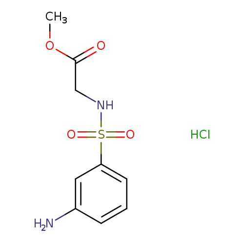 methyl 2-(3-aminobenzenesulfonamido)acetate hydrochloride