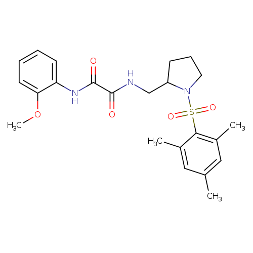 N'-(2-methoxyphenyl)-N-{[1-(2,4,6-trimethylbenzenesulfonyl)pyrrolidin-2-yl]methyl}ethanediamide