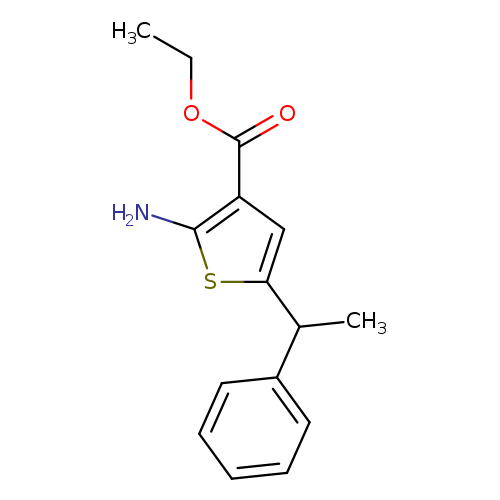 ETHYL 2-AMINO-5-(1-PHENYLETHYL)THIOPHENE-3-CARBOXYLATE
