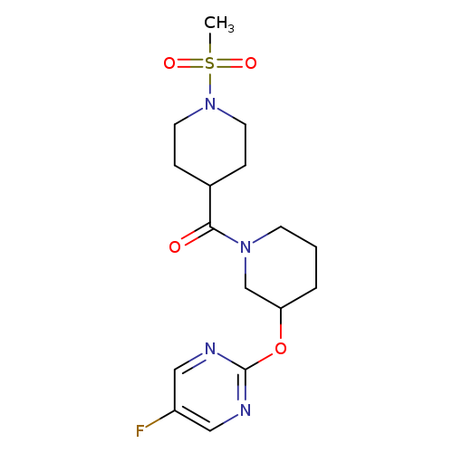 5-fluoro-2-{[1-(1-methanesulfonylpiperidine-4-carbonyl)piperidin-3-yl]oxy}pyrimidine