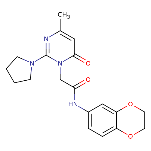 N-(2,3-dihydro-1,4-benzodioxin-6-yl)-2-[4-methyl-6-oxo-2-(pyrrolidin-1-yl)-1,6-dihydropyrimidin-1-yl]acetamide