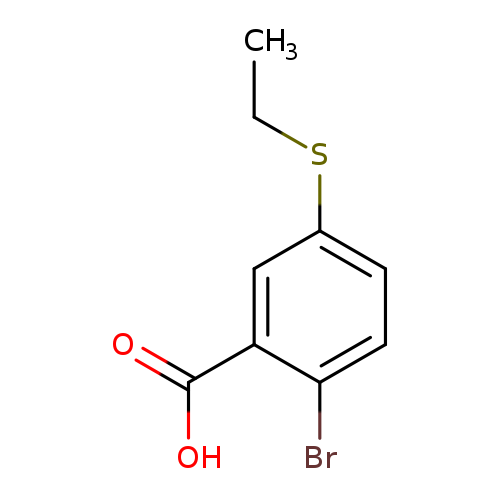 2-bromo-5-(ethylsulfanyl)benzoic acid
