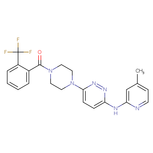 N-(4-methylpyridin-2-yl)-6-{4-[2-(trifluoromethyl)benzoyl]piperazin-1-yl}pyridazin-3-amine