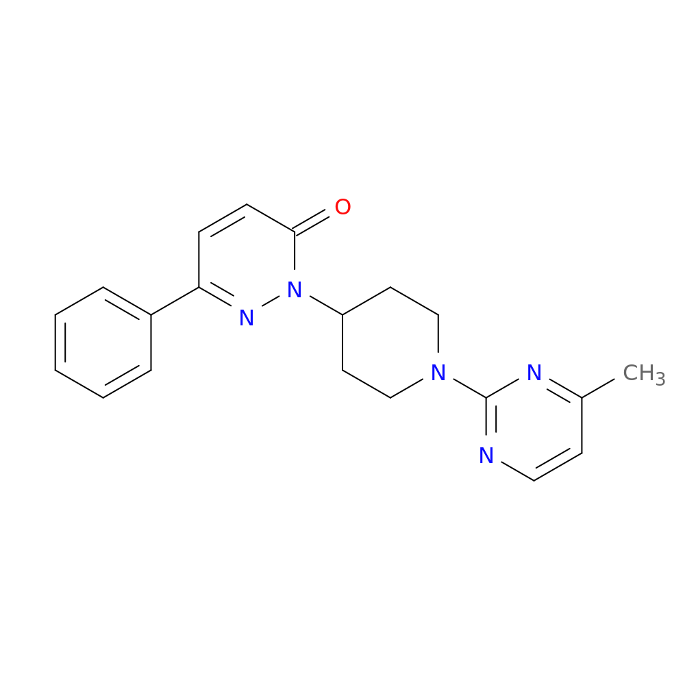 2-[1-(4-methylpyrimidin-2-yl)piperidin-4-yl]-6-phenyl-2,3-dihydropyridazin-3-one