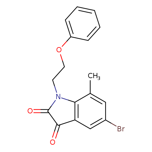 5-bromo-7-methyl-1-(2-phenoxyethyl)-2,3-dihydro-1H-indole-2,3-dione