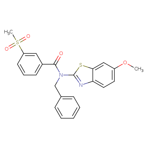 N-benzyl-3-methanesulfonyl-N-(6-methoxy-1,3-benzothiazol-2-yl)benzamide