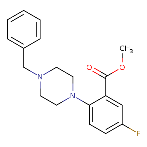 Methyl 2-(4-benzylpiperazino)-5-fluorobenzoate