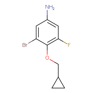 3-Bromo-4-cyclopropylmethoxy-5-fluoro-phenylamine