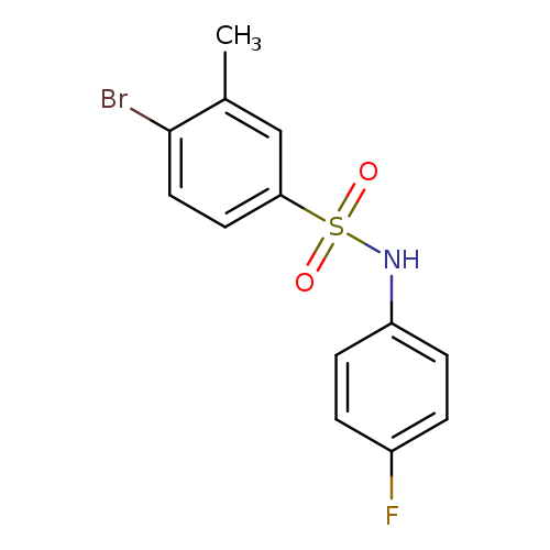 4-bromo-N-(4-fluorophenyl)-3-methylbenzene-1-sulfonamide