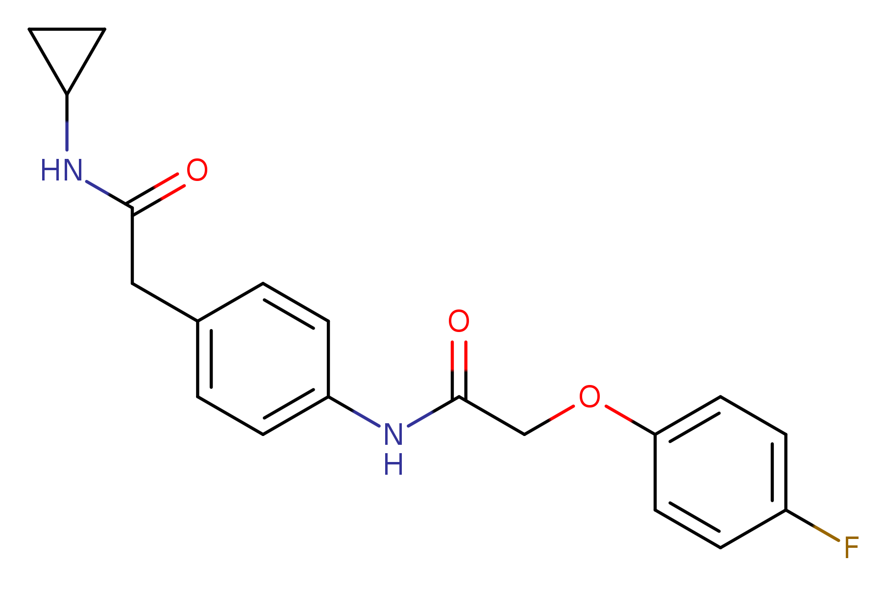 N-{4-[(cyclopropylcarbamoyl)methyl]phenyl}-2-(4-fluorophenoxy)acetamide