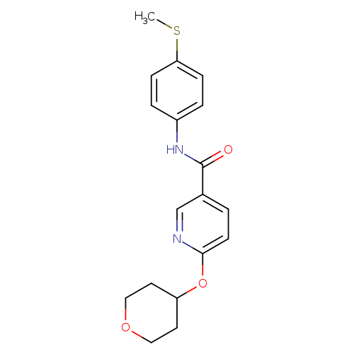 N-[4-(methylsulfanyl)phenyl]-6-(oxan-4-yloxy)pyridine-3-carboxamide
