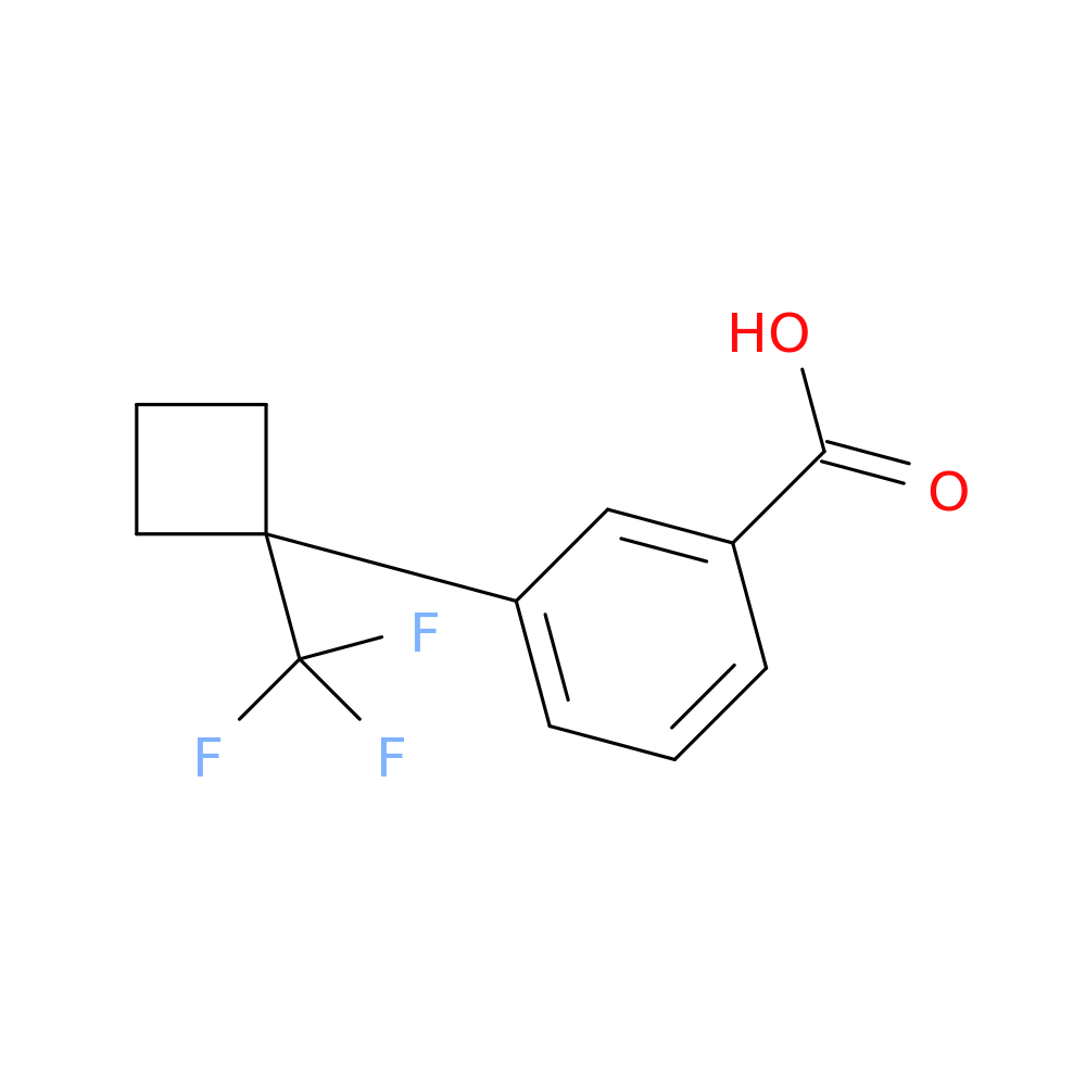 3-[1-(trifluoromethyl)cyclobutyl]benzoic acid