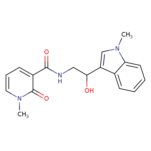 N-[2-hydroxy-2-(1-methyl-1H-indol-3-yl)ethyl]-1-methyl-2-oxo-1,2-dihydropyridine-3-carboxamide