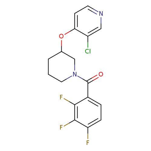 3-chloro-4-{[1-(2,3,4-trifluorobenzoyl)piperidin-3-yl]oxy}pyridine