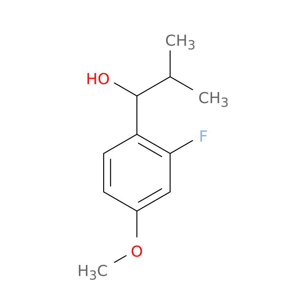 1-(2-fluoro-4-methoxyphenyl)-2-methylpropan-1-ol