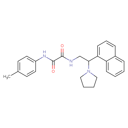 N'-(4-methylphenyl)-N-[2-(naphthalen-1-yl)-2-(pyrrolidin-1-yl)ethyl]ethanediamide
