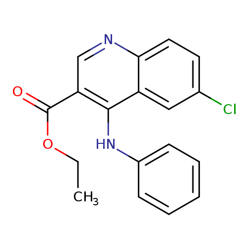 6-Chloro-4-phenylamino-quinoline-3-carboxylic acid ethyl ester