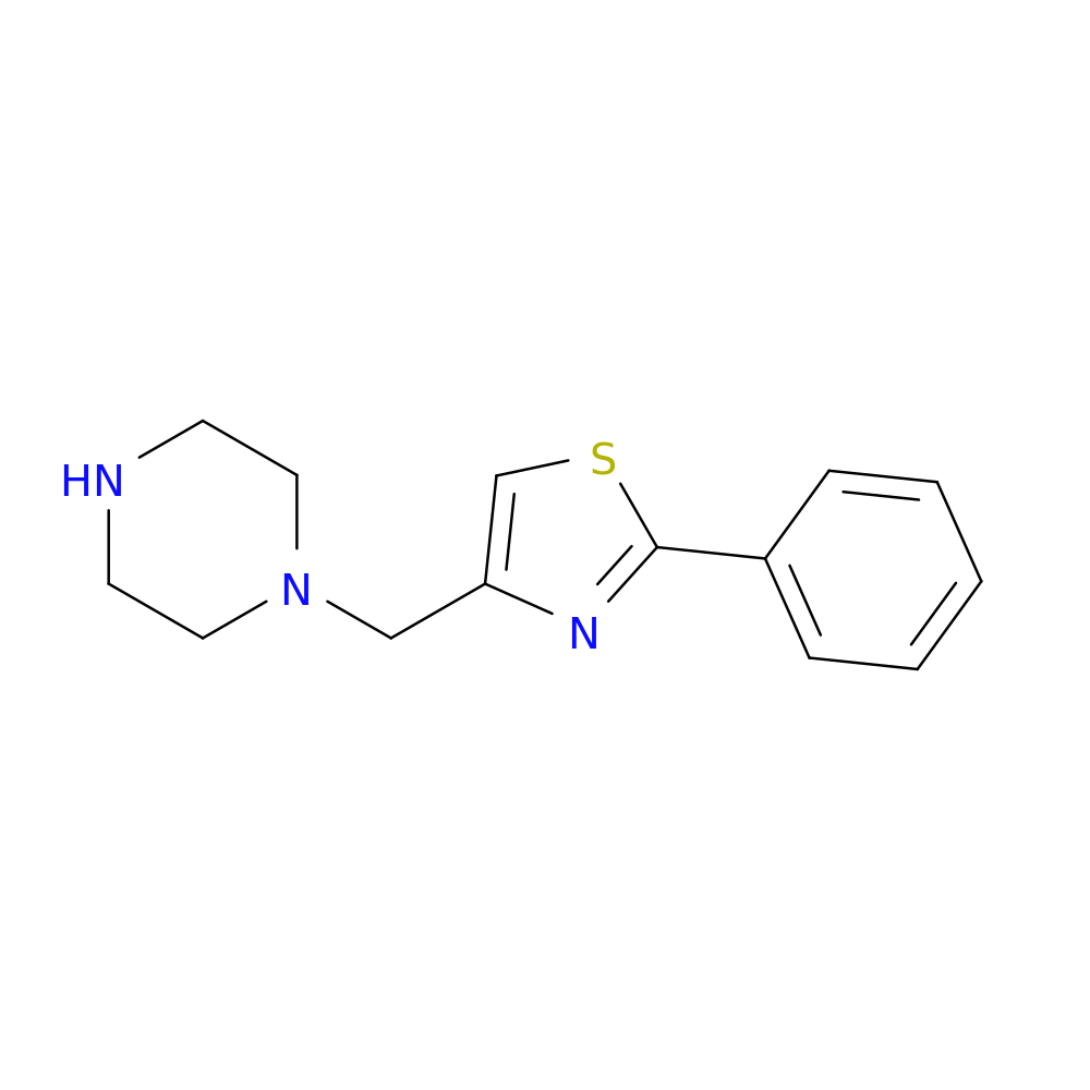 1-[(2-phenyl-1,3-thiazol-4-yl)methyl]piperazine