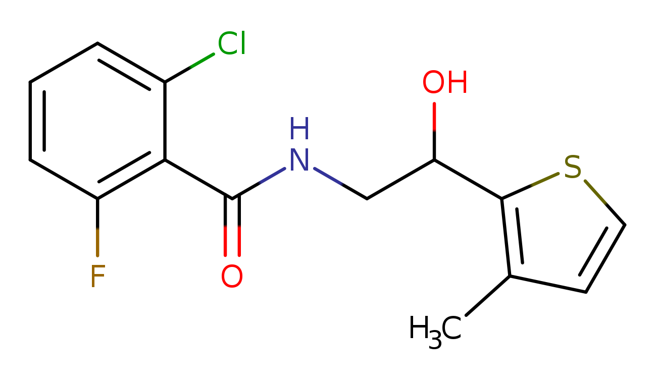 2-chloro-6-fluoro-N-[2-hydroxy-2-(3-methylthiophen-2-yl)ethyl]benzamide