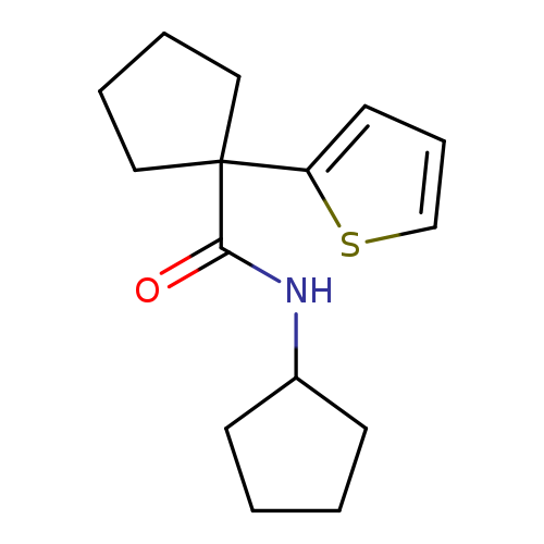 N-cyclopentyl-1-(thiophen-2-yl)cyclopentane-1-carboxamide