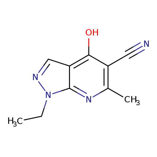 1-ethyl-4-hydroxy-6-methyl-1H-pyrazolo[3,4-b]pyridine-5-carbonitrile