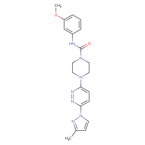 N-(3-methoxyphenyl)-4-[6-(3-methyl-1H-pyrazol-1-yl)pyridazin-3-yl]piperazine-1-carboxamide