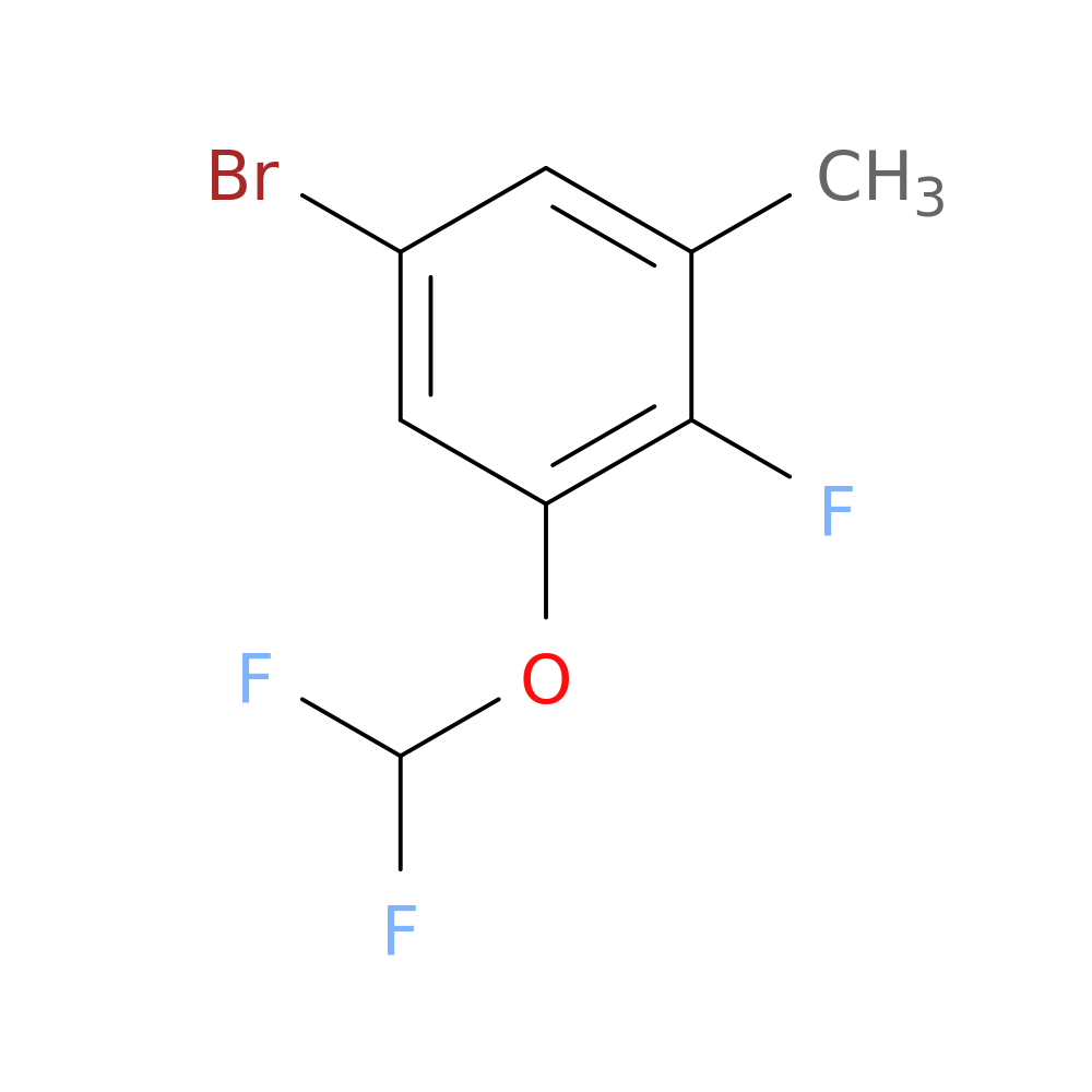 5-Bromo-1-(difluoromethoxy)-2-fluoro-3-methylbenzene